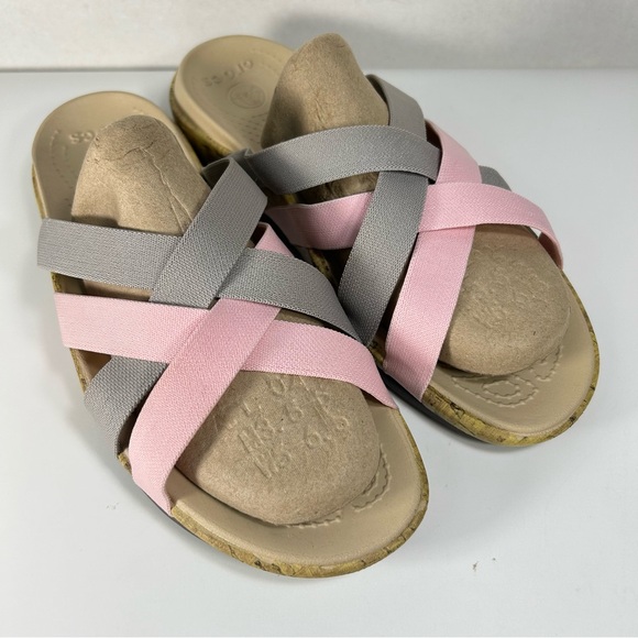 Crocs Edie Stretch Criss-Cross Strappy Slip On Slide Sandal 14966; Women’s Sz 10 - Picture 6 of 14